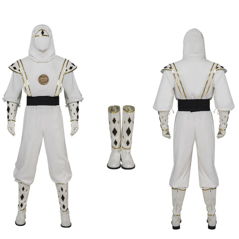 Mighty Morphin Power Rangers Tommy Oliver White Cosplay Costumes MMPR Cosplay Suit 1 Mighty Morphin Power Rangers Tommy Oliver White Cosplay Costumes MMPR Cosplay Suit